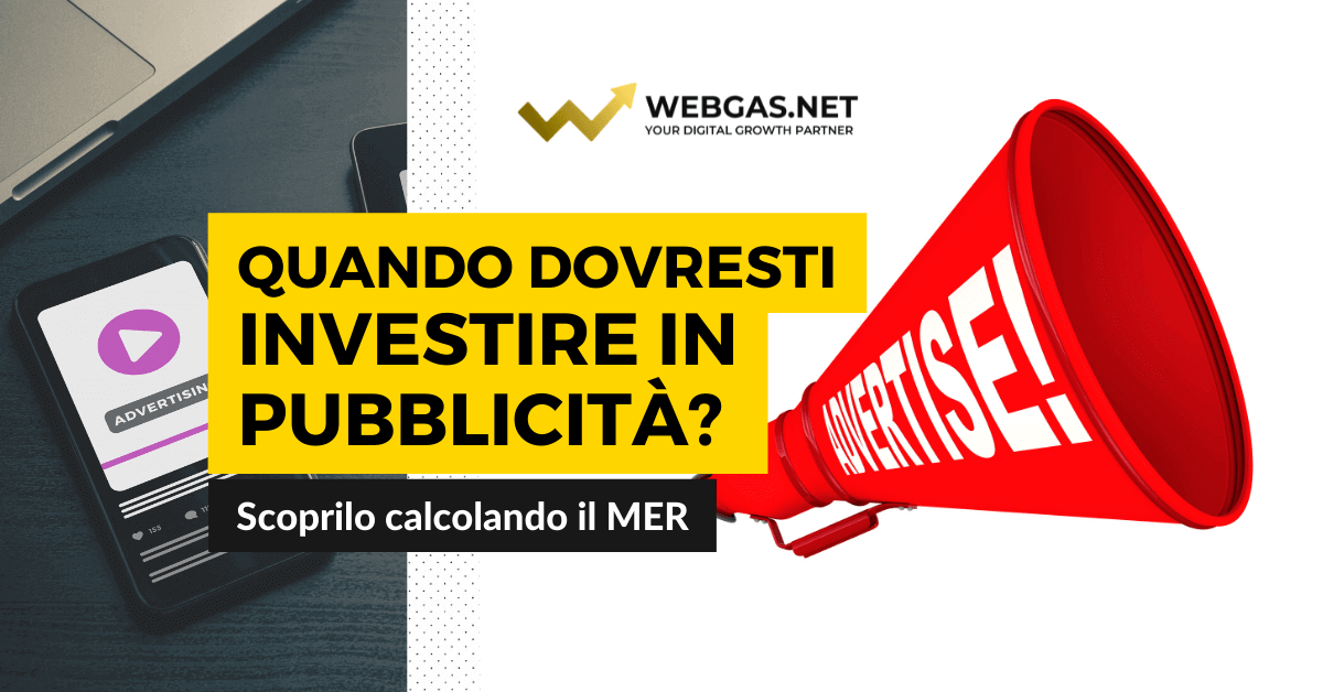 Calcolo MER - quando investire in pubblicità